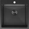Mexen Solix kuchyňský dřez nerezový 1-komorový 500 x 500 mm, černý - 6407501000-70
