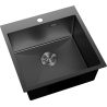 Mexen Solix kuchyňský dřez nerezový 1-komorový 500 x 500 mm, černý - 6407501000-70