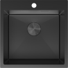 Mexen Solix kuchyňský dřez nerezový 1-komorový 500 x 500 mm, černý - 6407501000-70