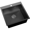 Mexen Solix nerezový dřez 1-komorový 500 x 500 mm, černý HC - 6407501000-70HC