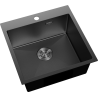 Mexen Solix nerezový dřez 1-komorový 500 x 500 mm, černý HC - 6407501000-70HC
