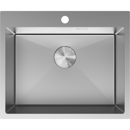Mexen Solix nerezový dřez 1-komorový 600 x 500 mm, inox - 6408601000-01