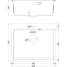 Mexen Solix nerezový dřez 1-komorový 600 x 500 mm, inox - 6408601000-01