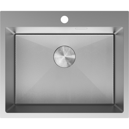 Mexen Solix nerezový dřez 1-komorový 600 x 500 mm, inox HC - 6408601000-01HC