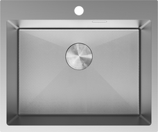 Mexen Solix nerezový dřez 1-komorový 600 x 500 mm, inox HC - 6408601000-01HC