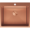 Mexen Solix ocelový dřez 1-komorový 600 x 500 mm, měď HC - 6408601000-65HC