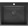 Mexen Solix ocelový dřez 1-komorový 600 x 500 mm, černý HC - 6408601000-70HC