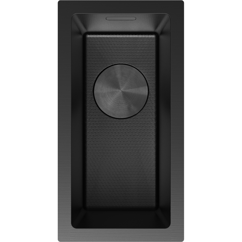 Mexen Trixo ocelový dřez 1-komorový 230 x 440 mm, černý HC - 6411221000-70HC