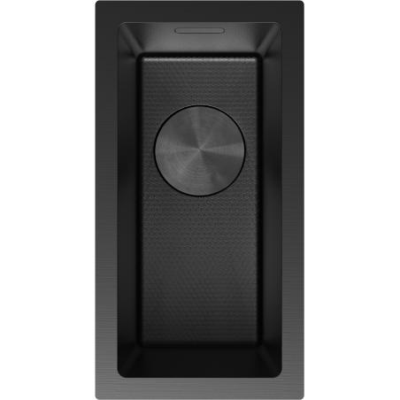 Mexen Trixo ocelový dřez 1-komorový 230 x 440 mm, černý HC - 6411221000-70HC