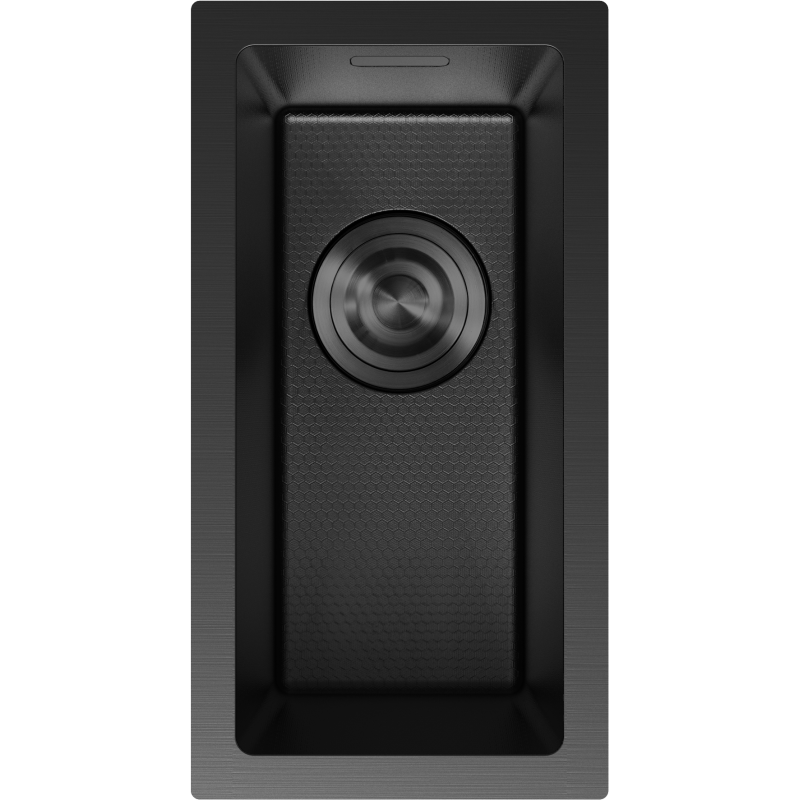 Mexen Trixo ocelový dřez 1-komorový 230 x 440 mm, černý HC - 6411221000-70HC