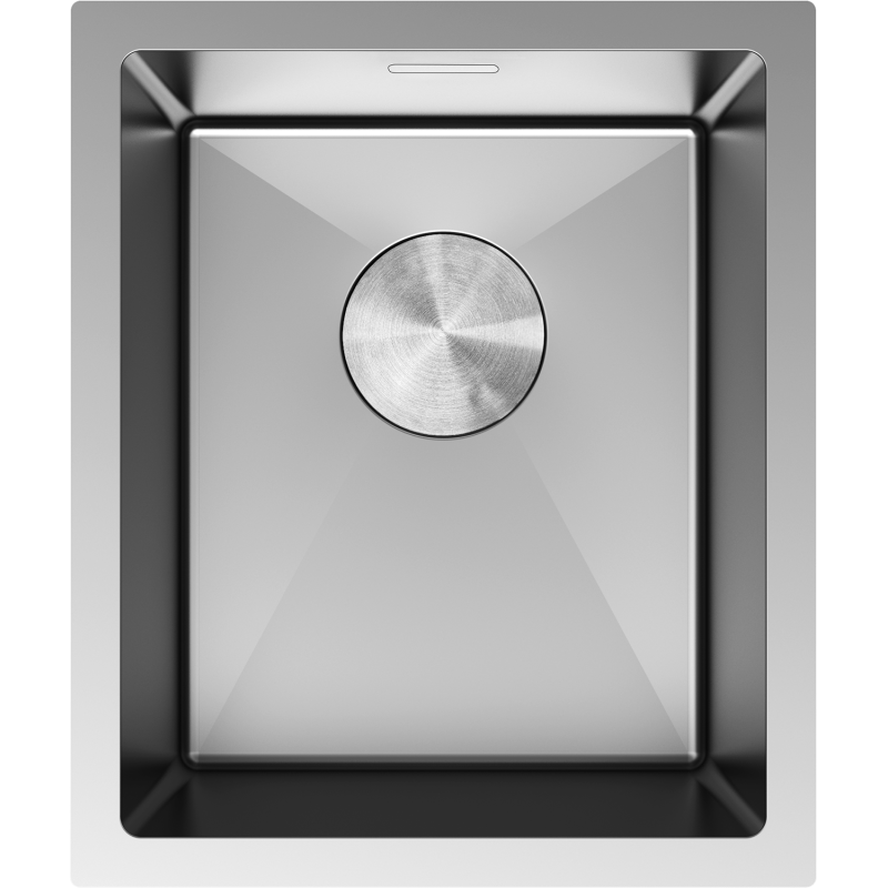 Mexen Trixo nerezový dřez 1-komorový 370 x 440 mm, inox - 6412371000-01