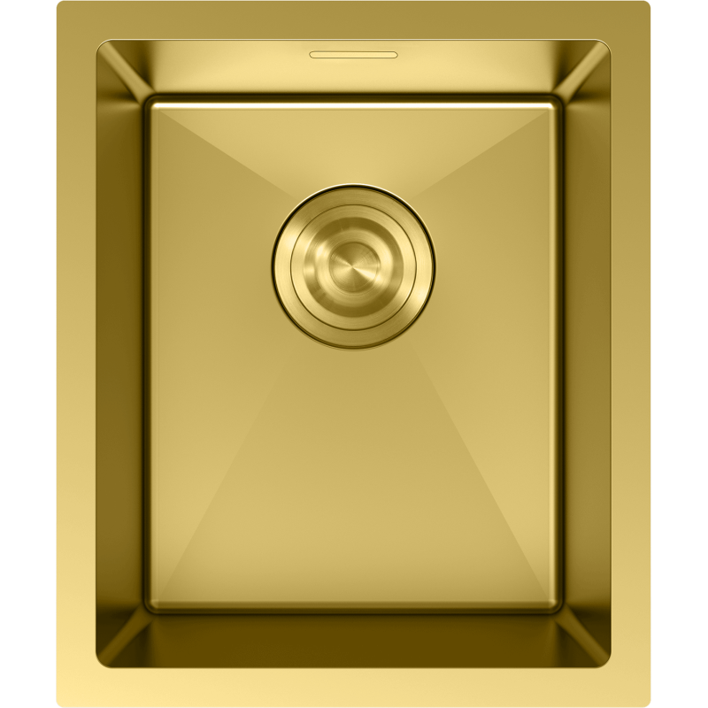 Mexen Trixo ocelový dřez 1-komorový 370 x 440 mm, zlatý - 6412371000-55