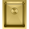 Mexen Trixo ocelový dřez 1-komorový 370 x 440 mm, zlatý - 6412371000-55