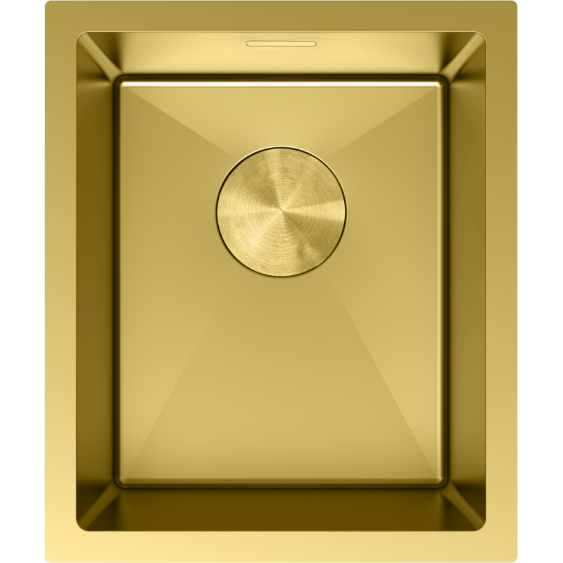 Mexen Trixo ocelový dřez 1-komorový 370 x 440 mm, zlatý - 6412371000-55