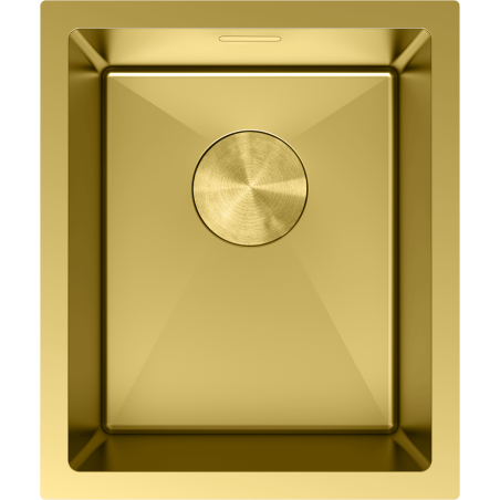 Mexen Trixo ocelový dřez 1-komorový 370 x 440 mm, zlatý - 6412371000-55
