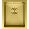 Mexen Trixo ocelový dřez 1-komorový 370 x 440 mm, zlatý HC - 6412371000-55HC