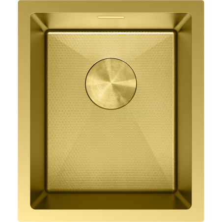 Mexen Trixo ocelový dřez 1-komorový 370 x 440 mm, zlatý HC - 6412371000-55HC