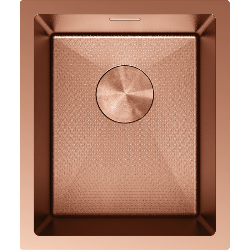 Mexen Trixo ocelový dřez 1-komorový 370 x 440 mm, měď HC - 6412371000-65HC