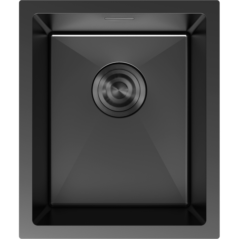 Mexen Trixo ocelový dřez 1-oddílový 370 x 440 mm, černý - 6412371000-70