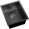 Mexen Trixo ocelový dřez 1-oddílový 370 x 440 mm, černý - 6412371000-70
