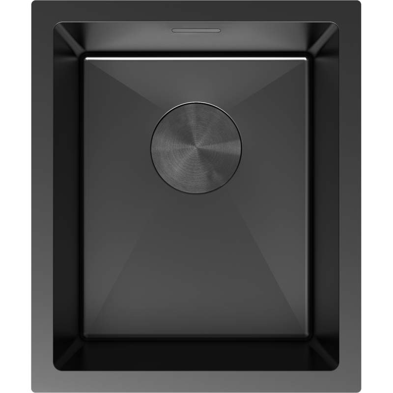 Mexen Trixo ocelový dřez 1-oddílový 370 x 440 mm, černý - 6412371000-70