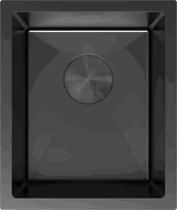 Mexen Trixo ocelový dřez 1-oddílový 370 x 440 mm, černý - 6412371000-70