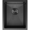 Mexen Trixo nerezový dřez 1-komorový 370 x 440 mm, černý HC - 6412371000-70HC