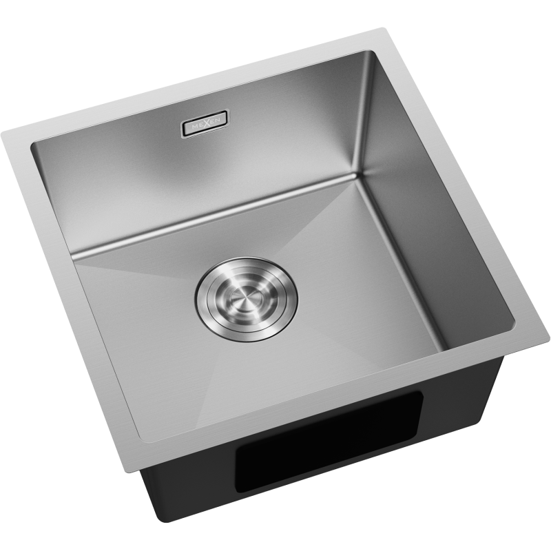 Mexen Trixo nerezový dřez 1-komorový 440 x 440 mm, inox - 6413441000-01