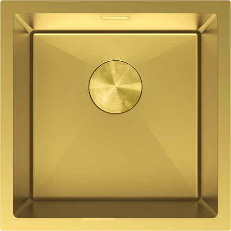 Mexen Trixo kuchyňský dřez 1-komorový 440 x 440 mm, zlatý - 6413441000-55