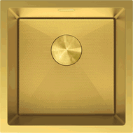 Mexen Trixo dřez ocelový 1-komorový 440 x 440 mm, zlatý HC - 6413441000-55HC