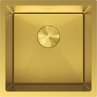 Mexen Trixo dřez ocelový 1-komorový 440 x 440 mm, zlatý HC - 6413441000-55HC