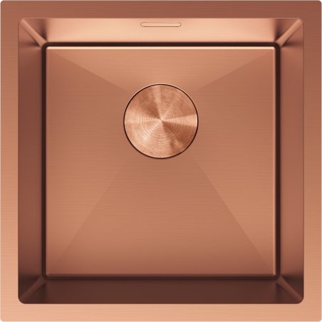 Mexen Trixo ocelový dřez 1-komorový 440 x 440 mm, měď - 6413441000-65