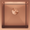 Mexen Trixo ocelový dřez 1-komorový 440 x 440 mm, měď - 6413441000-65
