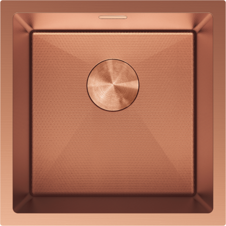 Mexen Trixo ocelový dřez 1-komorový 440 x 440 mm, měď HC - 6413441000-65HC