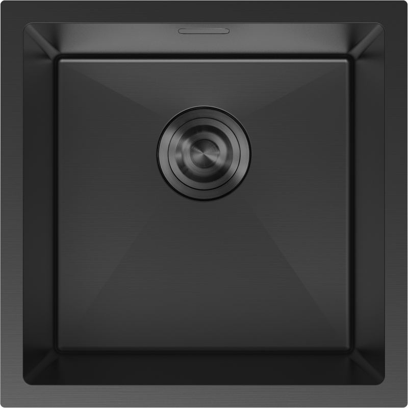 Mexen Trixo dřez ocelový 1-komorový 440 x 440 mm, černý - 6413441000-70
