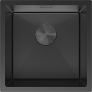 Mexen Trixo dřez ocelový 1-komorový 440 x 440 mm, černý - 6413441000-70