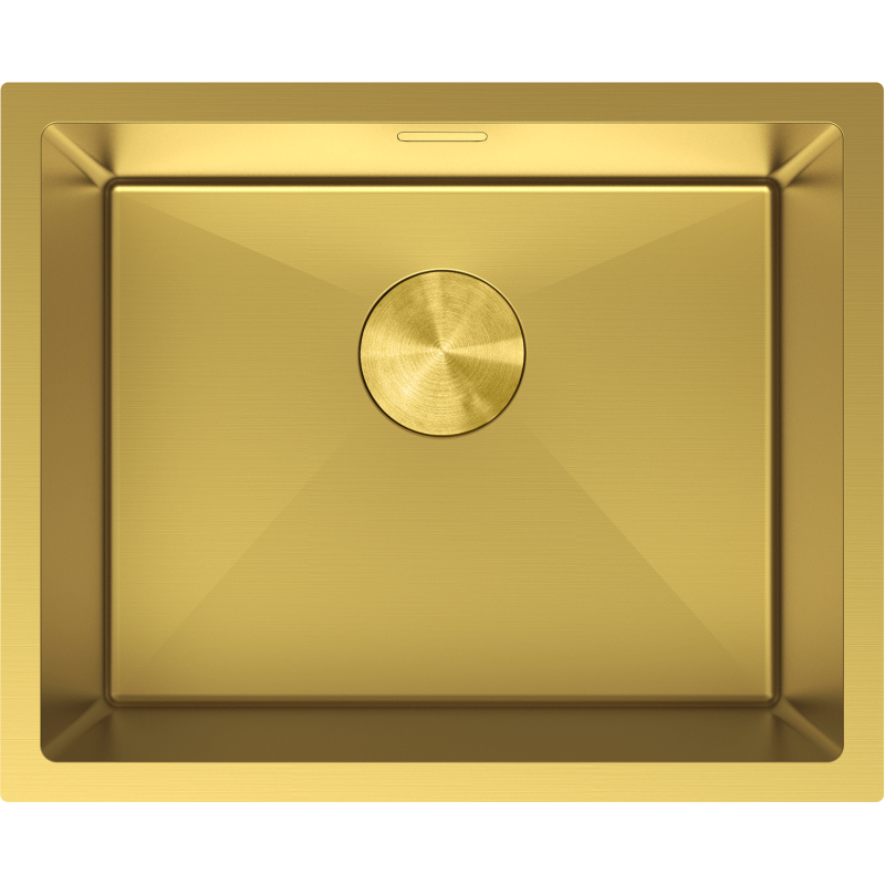 Mexen Trixo ocelový dřez 1-komorový 540 x 440 mm, zlatý - 6414541000-55