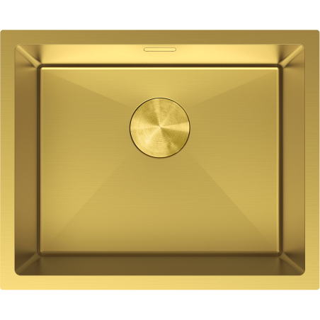 Mexen Trixo ocelový dřez 1-komorový 540 x 440 mm, zlatý - 6414541000-55