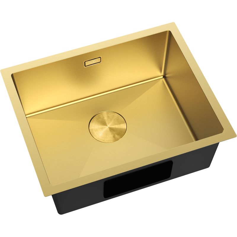 Mexen Trixo ocelový dřez 1-komorový 540 x 440 mm, zlatý - 6414541000-55