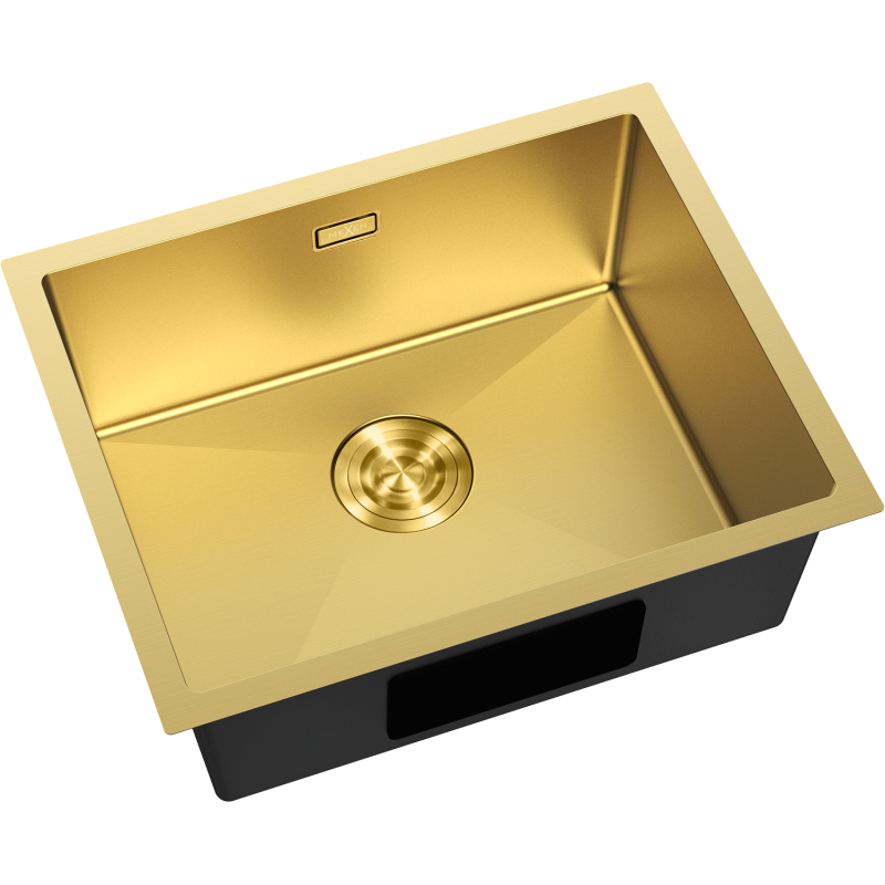 Mexen Trixo ocelový dřez 1-komorový 540 x 440 mm, zlatý - 6414541000-55