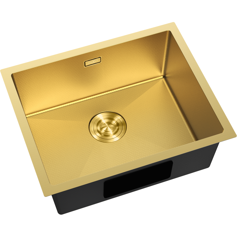 Mexen Trixo dřez nerezový 1-komorový 540 x 440 mm, zlatý HC - 6414541000-55HC
