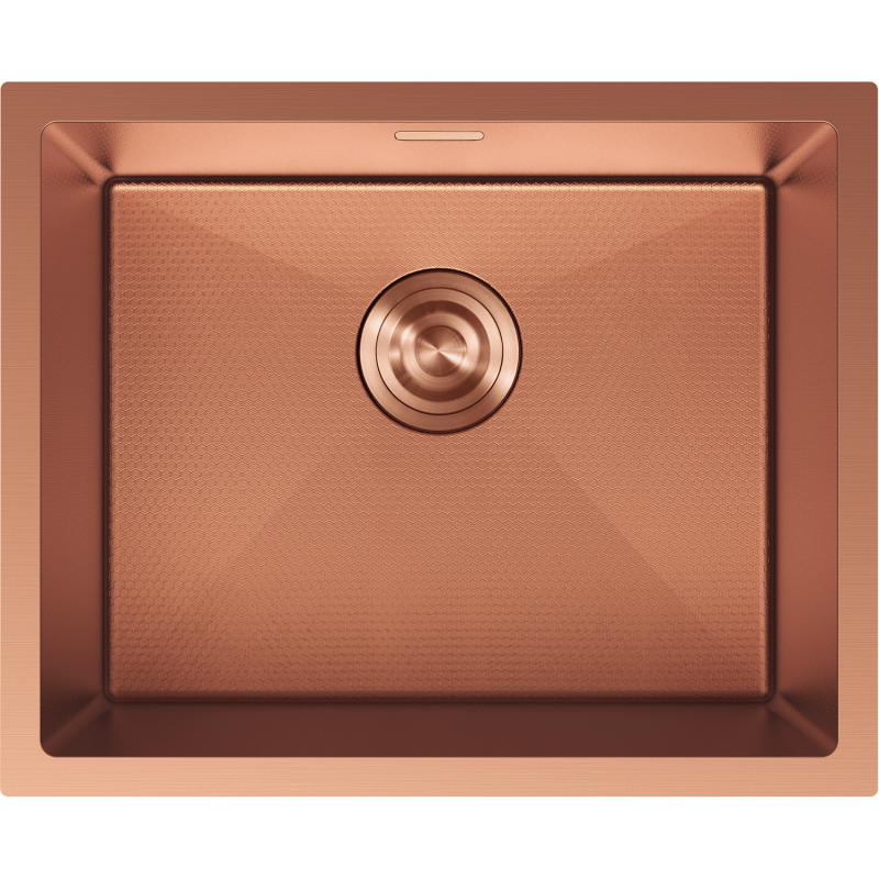 Mexen Trixo dřez ocelový 1-komorový 540 x 440 mm, měď HC - 6414541000-65HC