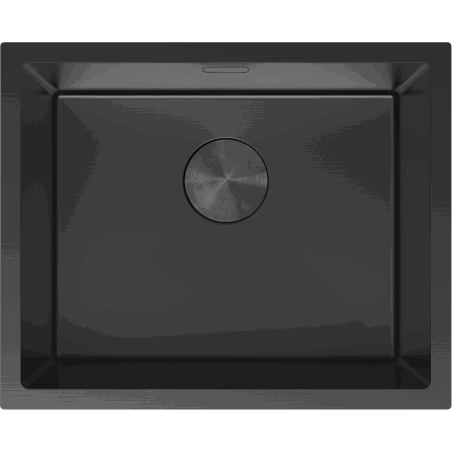 Mexen Trixo kuchyňský dřez nerezový 1-komorový 540 x 440 mm, černý - 6414541000-70
