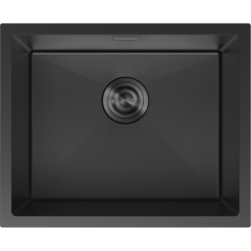 Mexen Trixo dřez ocelový 1-komorový 540 x 440 mm, černý HC - 6414541000-70HC