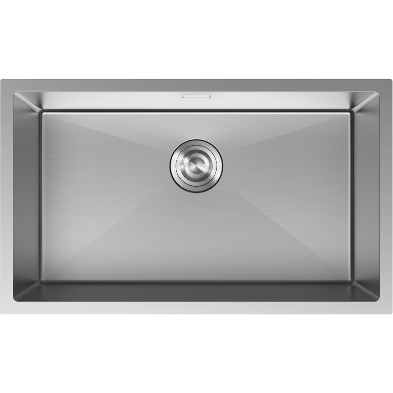 Mexen Trixo dřez ocelový 1-komorový 750 x 440 mm, inox - 6415751000-01