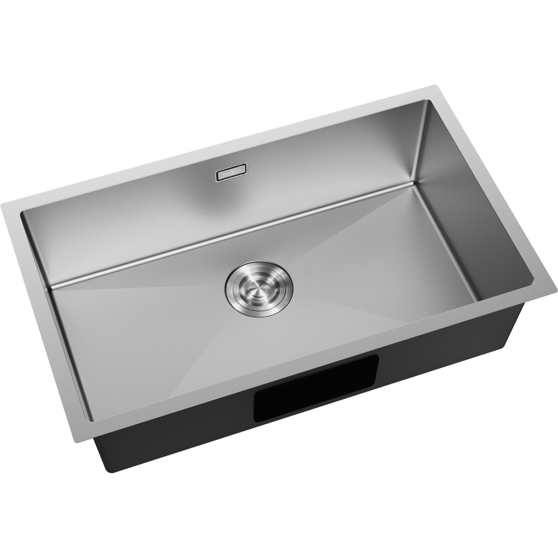 Mexen Trixo dřez ocelový 1-komorový 750 x 440 mm, inox - 6415751000-01