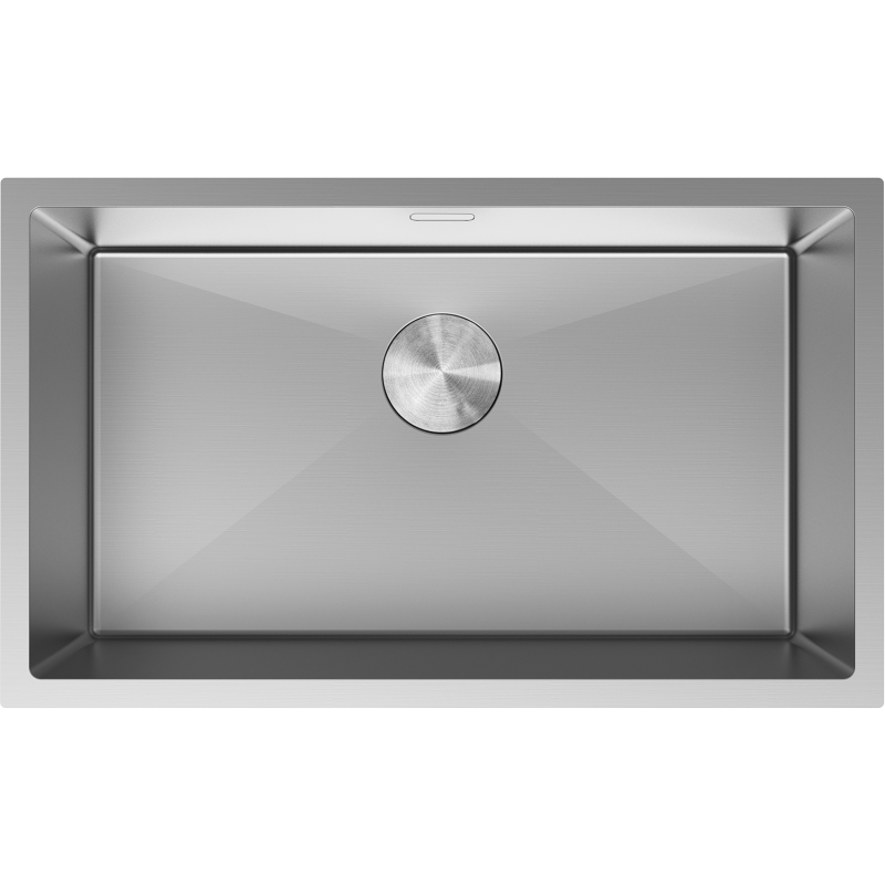 Mexen Trixo dřez ocelový 1-komorový 750 x 440 mm, inox - 6415751000-01
