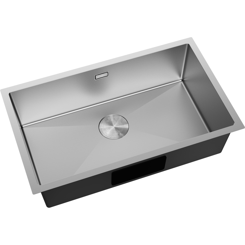 Mexen Trixo dřez ocelový 1-komorový 750 x 440 mm, inox - 6415751000-01