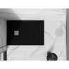 Mexen Stone+ obdélníkový kompozitní sprchový kout 100 x 80 cm, černý - 44708010
