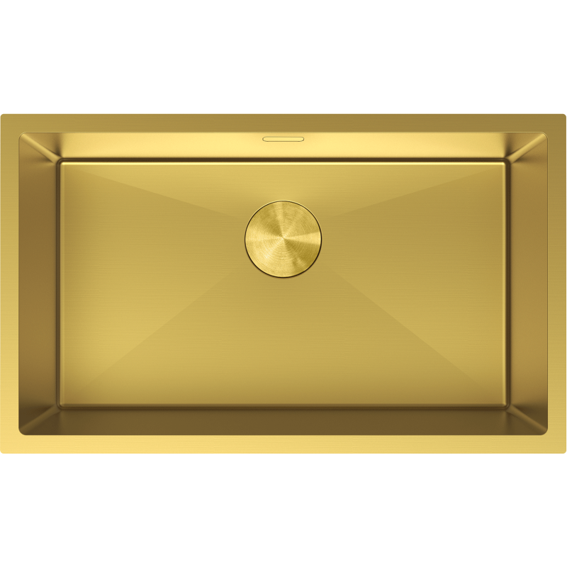 Mexen Trixo nerezový dřez, 1-komorový, 750 x 440 mm, zlatý - 6415751000-55